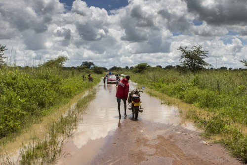 Peter headed towards the first river crossing.