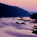 The Epulu river at sunset. Eastern DRC.